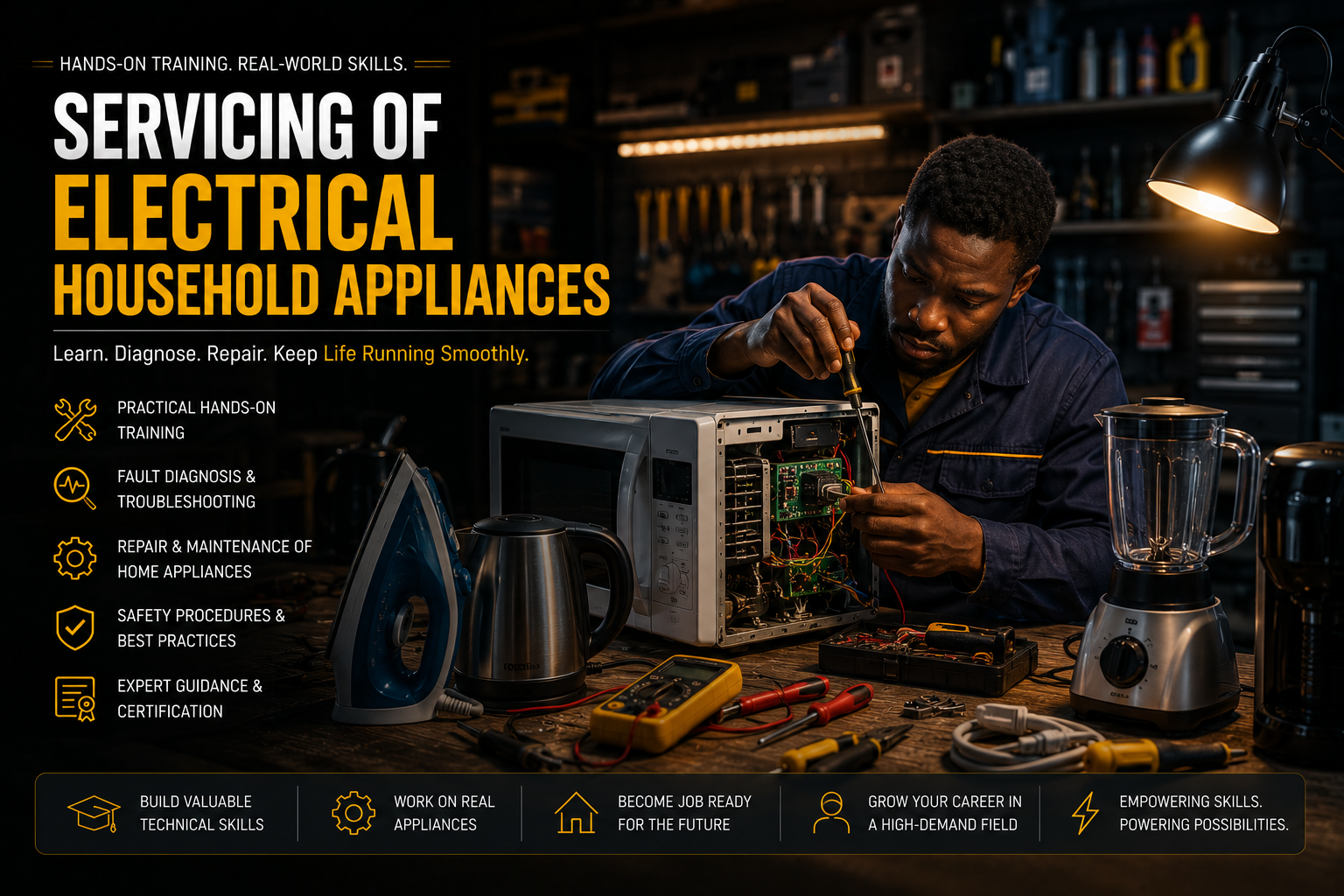 Study and Servicing of Electrical Household Appliances 